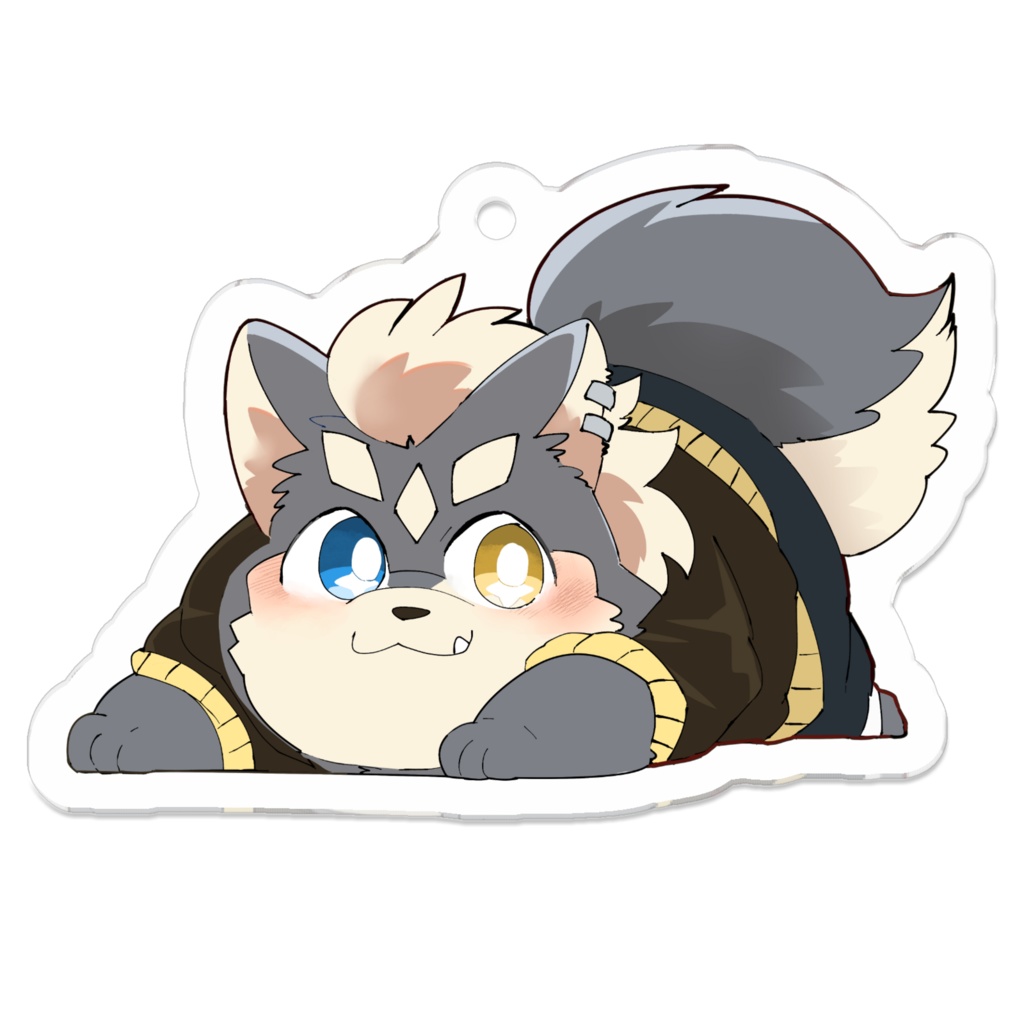 ふせアルクのキーホルダー