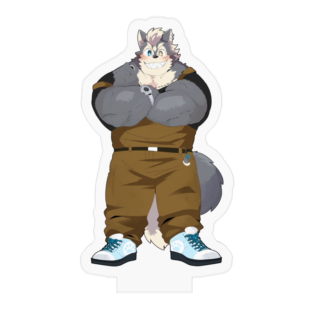 オーバーオールなアルクのアクスタ