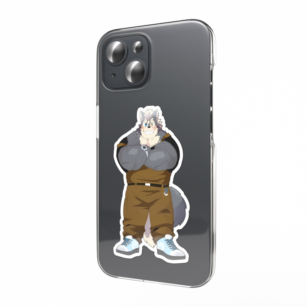 オーバーオールなアルクのステッカー