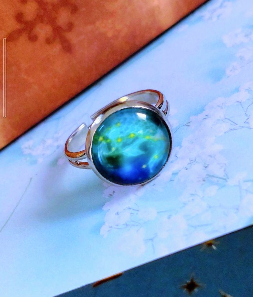 97暗闇で光る☆星座指輪リング♡ 魚座☆