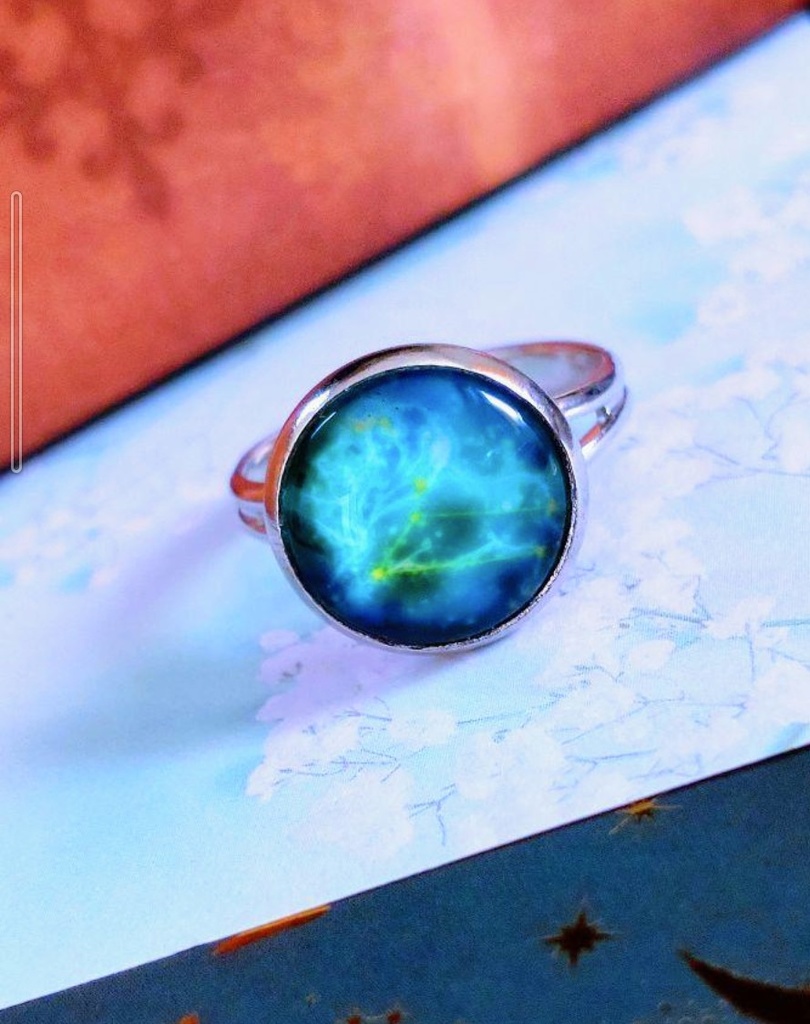 98暗闇で光る☆星座指輪リング♡　しし座