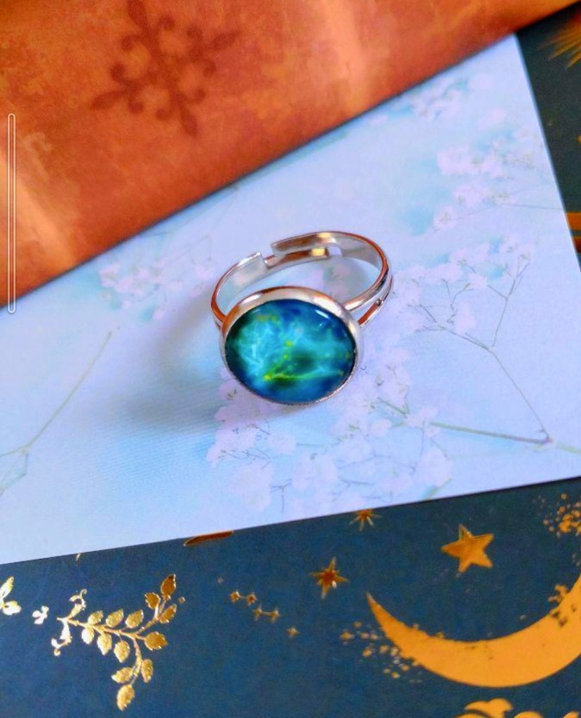 98暗闇で光る☆星座指輪リング♡ しし座