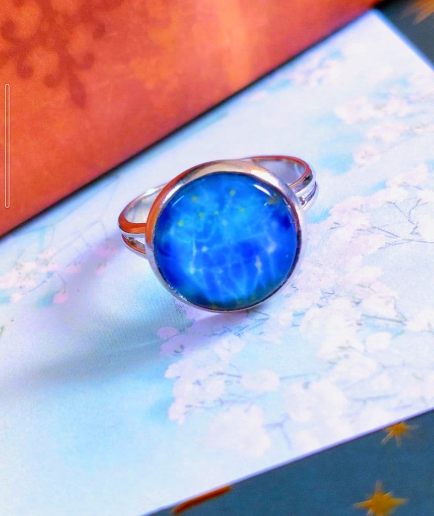 96暗闇で光る☆星座指輪リング♡双子座