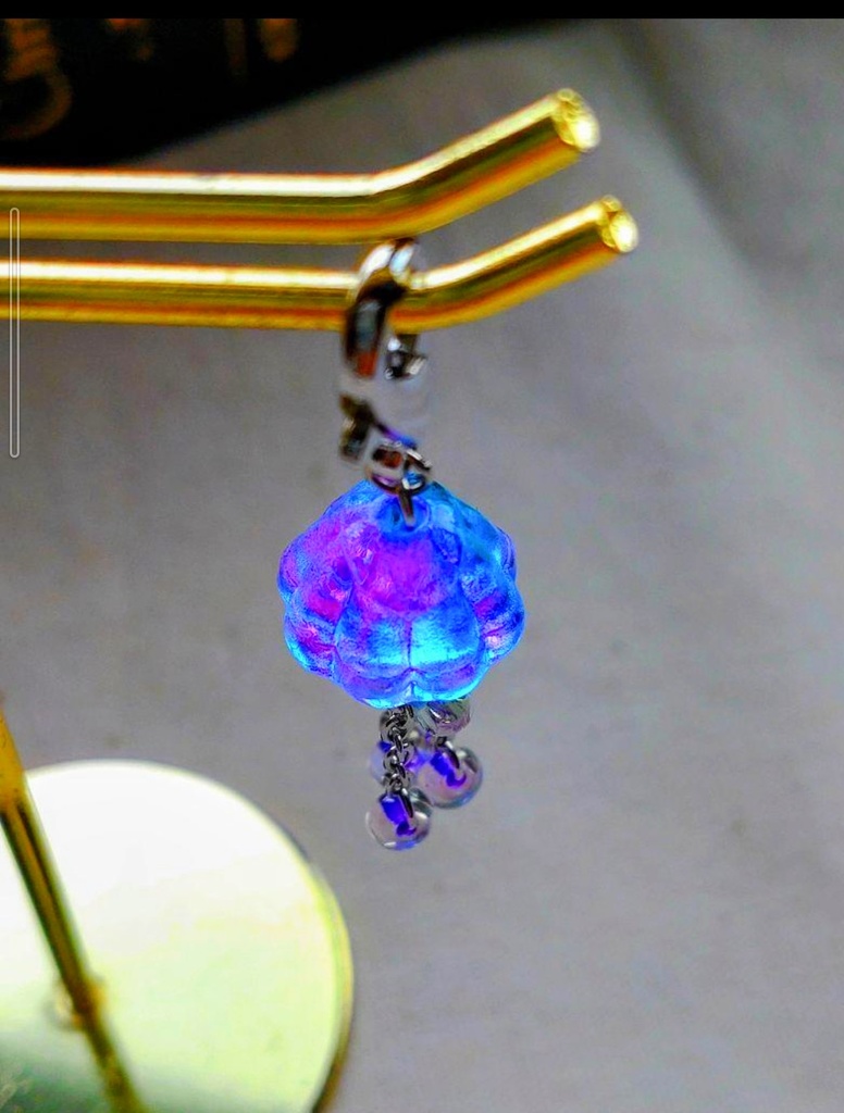 110ゆらゆらクラゲのガラスマスクチャーム♡