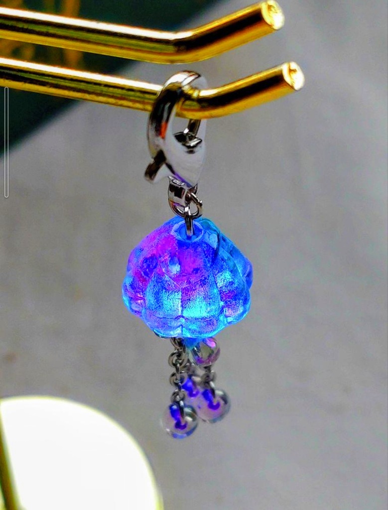 110ゆらゆらクラゲのガラスマスクチャーム♡