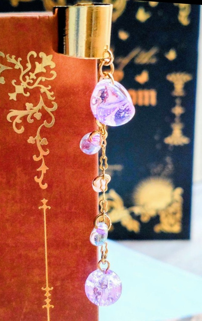 311職人ガラスとクラックガラス☆ハンドメイドイヤーカフ