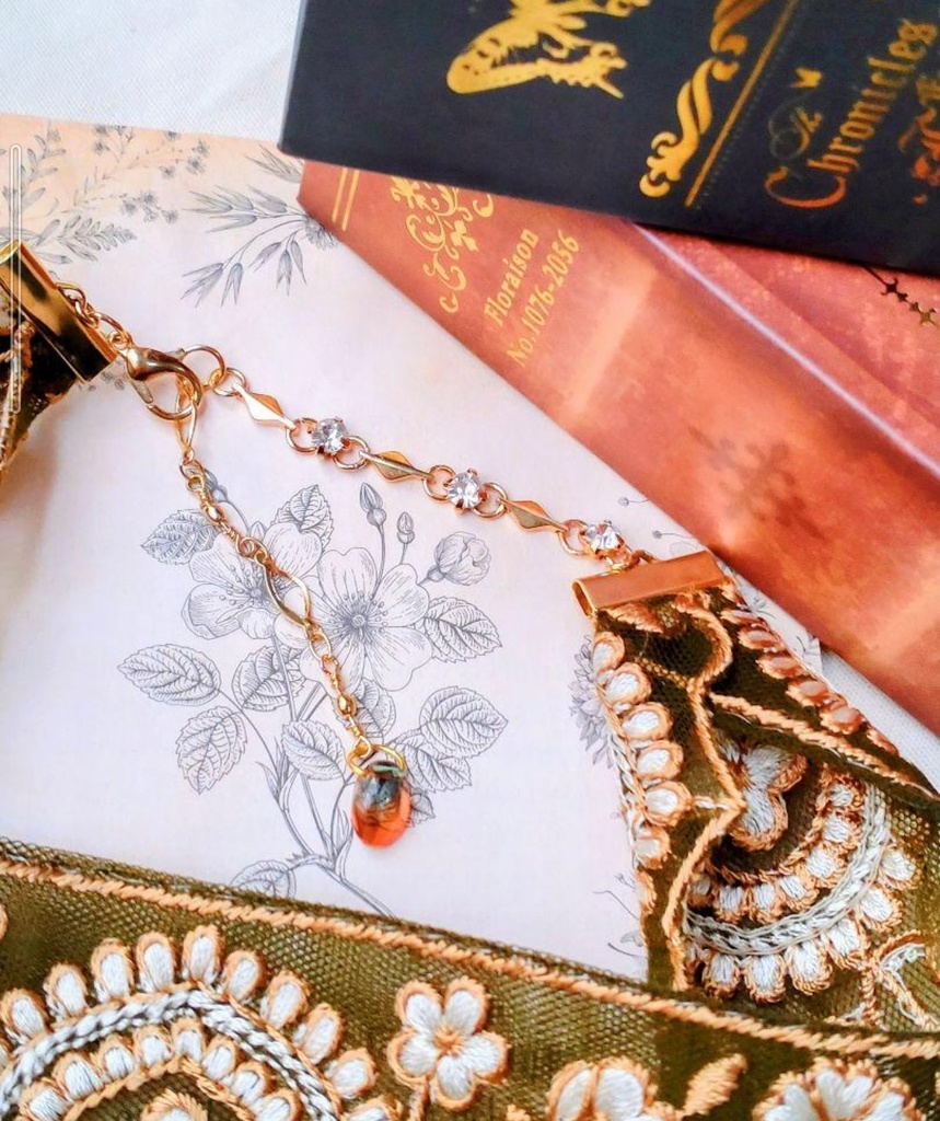 112B級品☆ヴィンテージ風刺繍リボンチョーカー♡クラシックロリィタアクセサリー