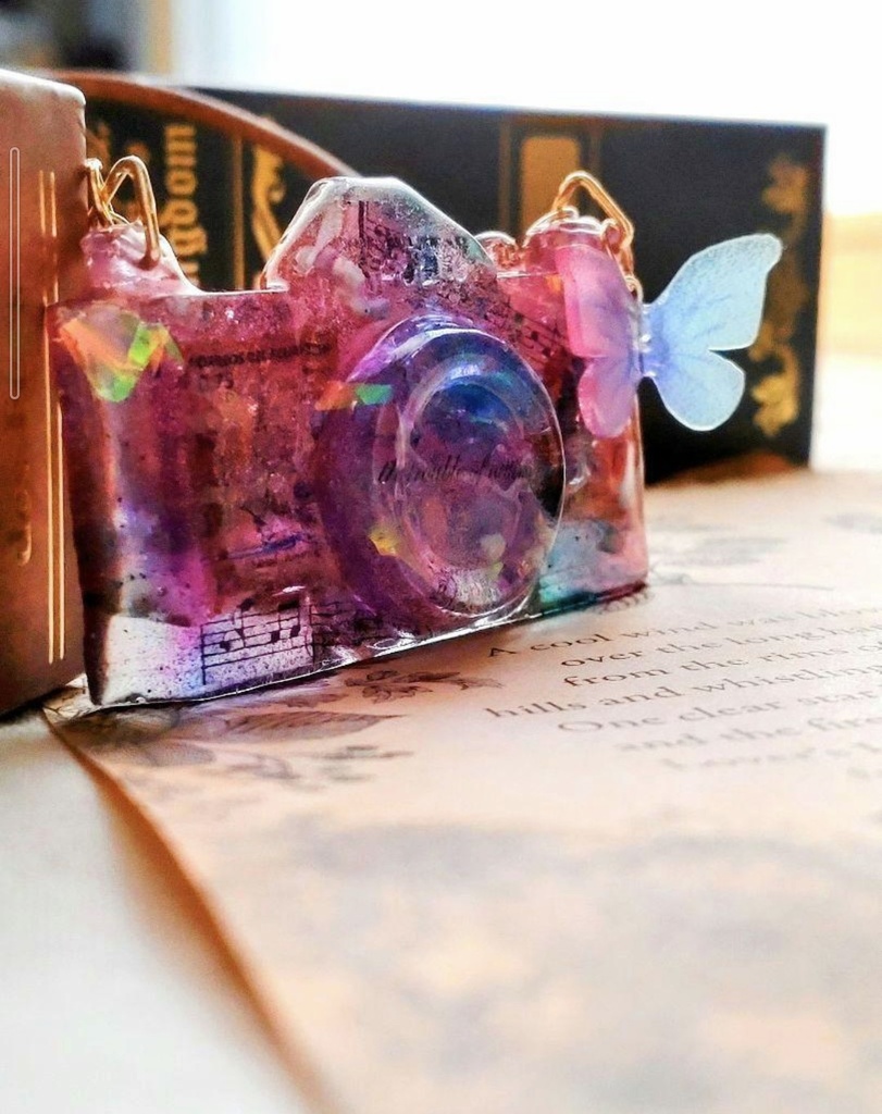 325バッグチャーム&推し活ぬいぐるみ用オシャレカメラ☆ぬい活☆ハンドメイド