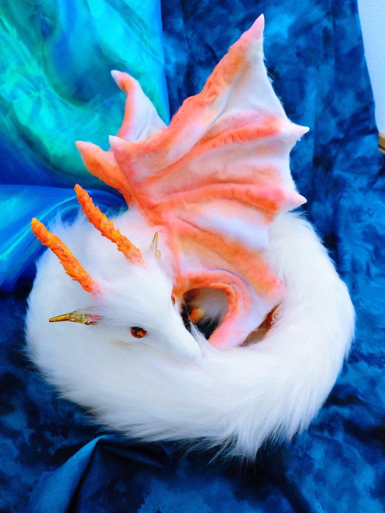 妖精翼龍 アートドール ハンドメイドぬいぐるみ 龍 ドラゴン 幻獣 蓄光Dragon ArtDoll artdoll