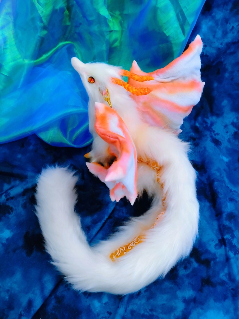 妖精翼龍 アートドール ハンドメイドぬいぐるみ 龍 ドラゴン 幻獣 蓄光Dragon ArtDoll artdoll