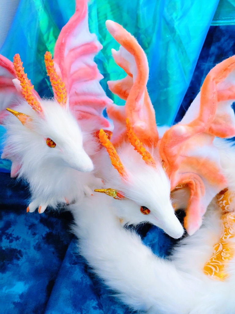 妖精翼龍 アートドール ハンドメイドぬいぐるみ 龍 ドラゴン 幻獣 蓄光Dragon ArtDoll artdoll