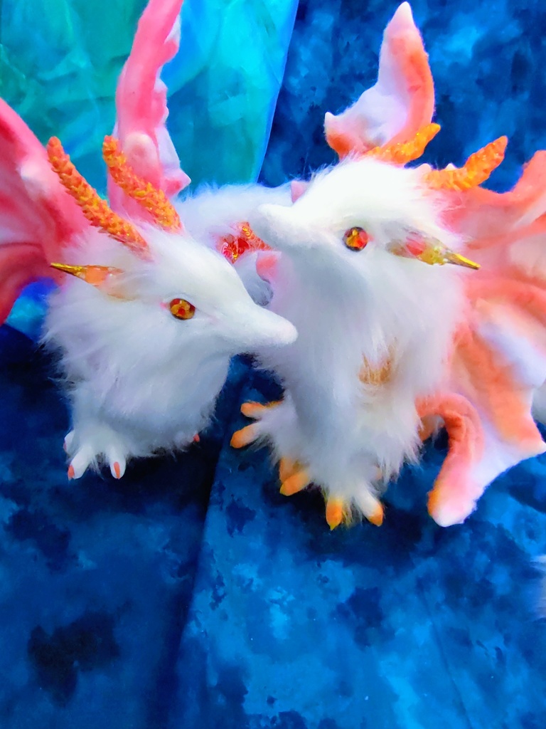 妖精翼龍 アートドール ハンドメイドぬいぐるみ 龍 ドラゴン 幻獣 蓄光Dragon ArtDoll artdoll