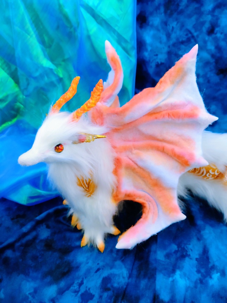 妖精翼龍 アートドール ハンドメイドぬいぐるみ 龍 ドラゴン 幻獣 蓄光Dragon ArtDoll artdoll