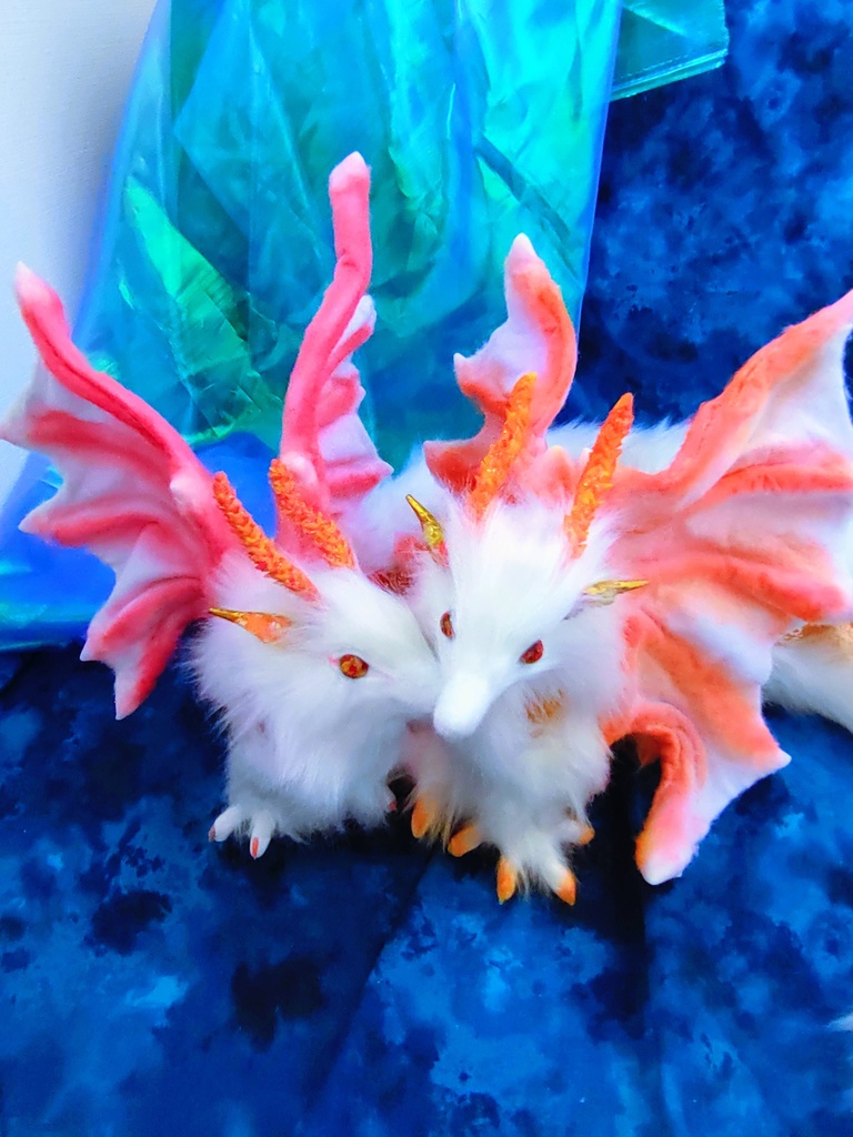 妖精翼龍 アートドール ハンドメイドぬいぐるみ 龍 ドラゴン 幻獣 蓄光Dragon ArtDoll artdoll