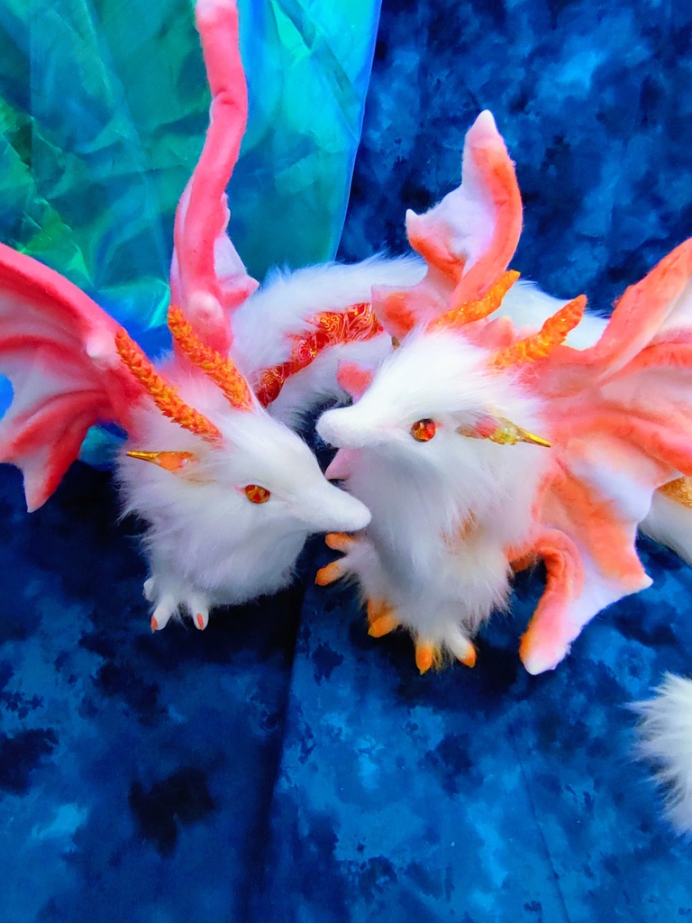 妖精翼龍 アートドール ハンドメイドぬいぐるみ 龍 ドラゴン 幻獣 蓄光Dragon ArtDoll artdoll