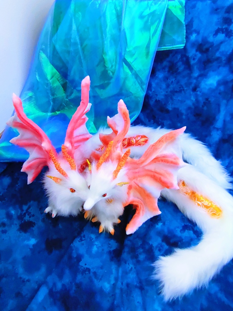 妖精翼龍 アートドール ハンドメイドぬいぐるみ 龍 ドラゴン 幻獣 蓄光Dragon ArtDoll artdoll