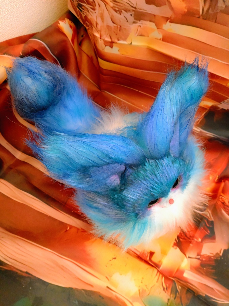 キツネ ハンドメイドぬいぐるみArtDollアートドールfox猫狐ケモノ幻獣人形