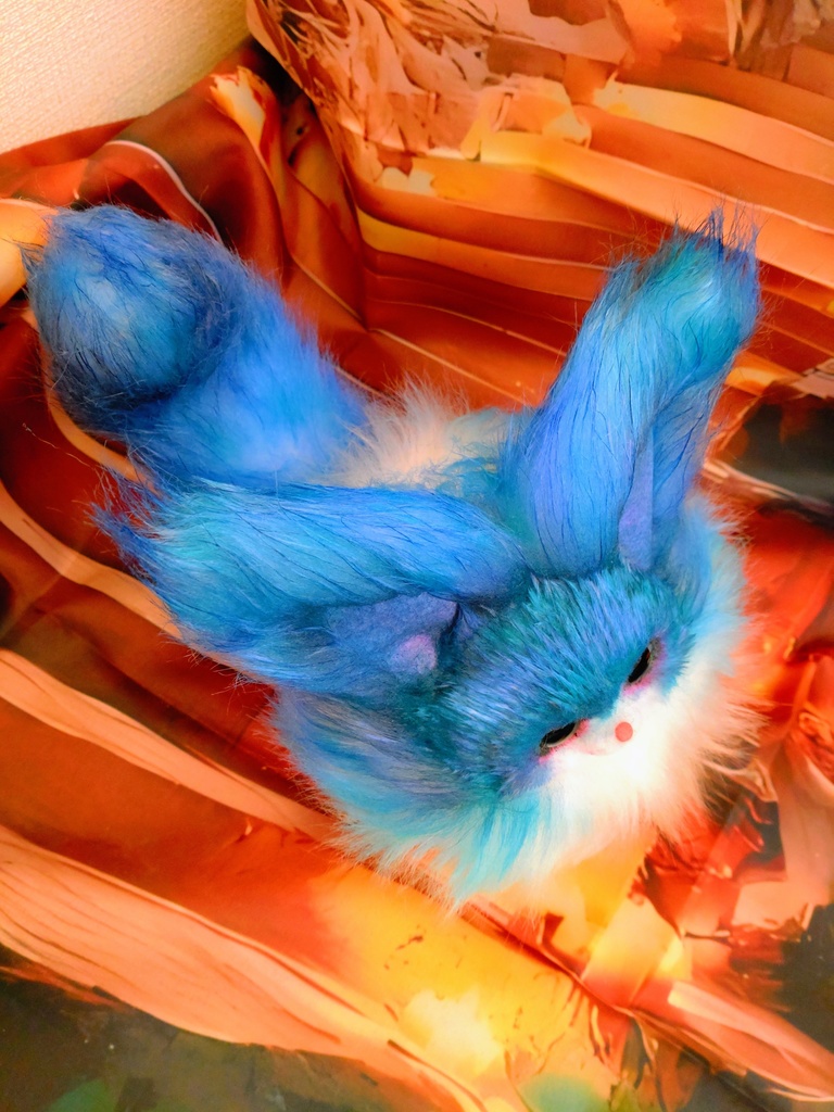 キツネ ハンドメイドぬいぐるみArtDollアートドールfox猫狐ケモノ幻獣人形