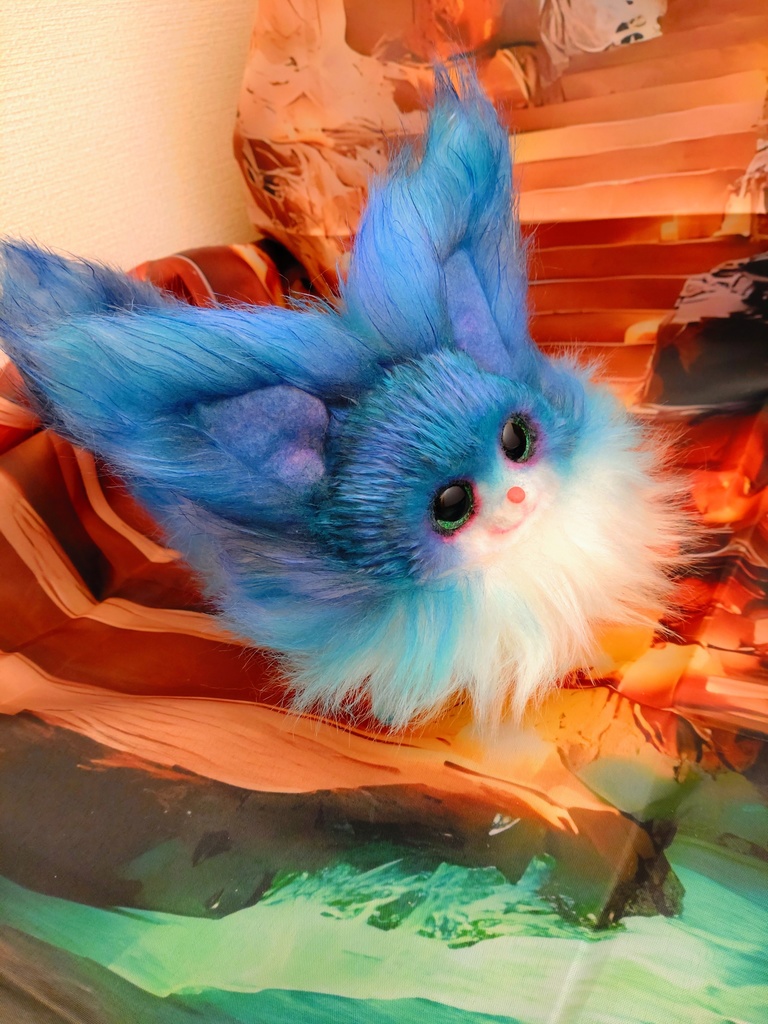 キツネ ハンドメイドぬいぐるみArtDollアートドールfox猫狐ケモノ幻獣人形