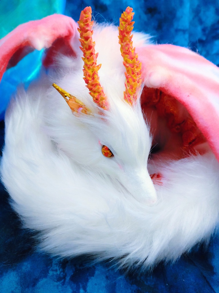 蓄光☆妖精翼龍アートドール ハンドメイドぬいぐるみ ドラゴン 龍神artdoll ArtDoll Fantasy Dragon人形