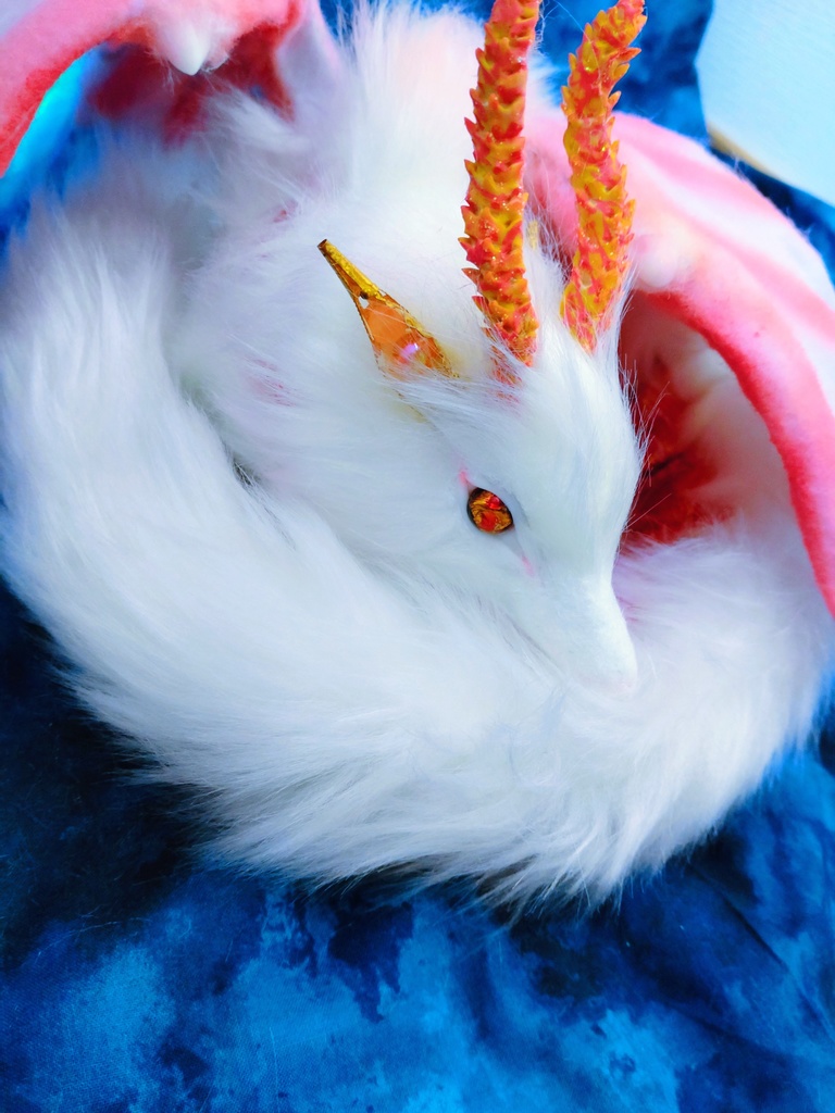 蓄光☆妖精翼龍アートドール ハンドメイドぬいぐるみ ドラゴン 龍神artdoll ArtDoll Fantasy Dragon人形