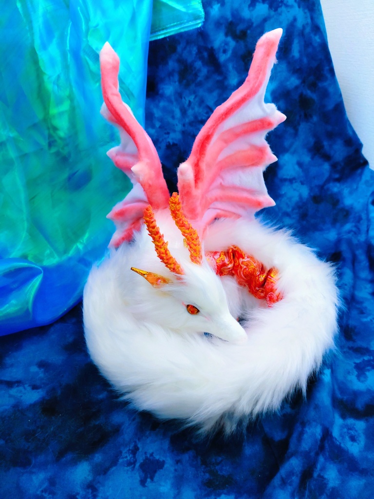 蓄光☆妖精翼龍アートドール ハンドメイドぬいぐるみ ドラゴン 龍神artdoll ArtDoll Fantasy Dragon人形