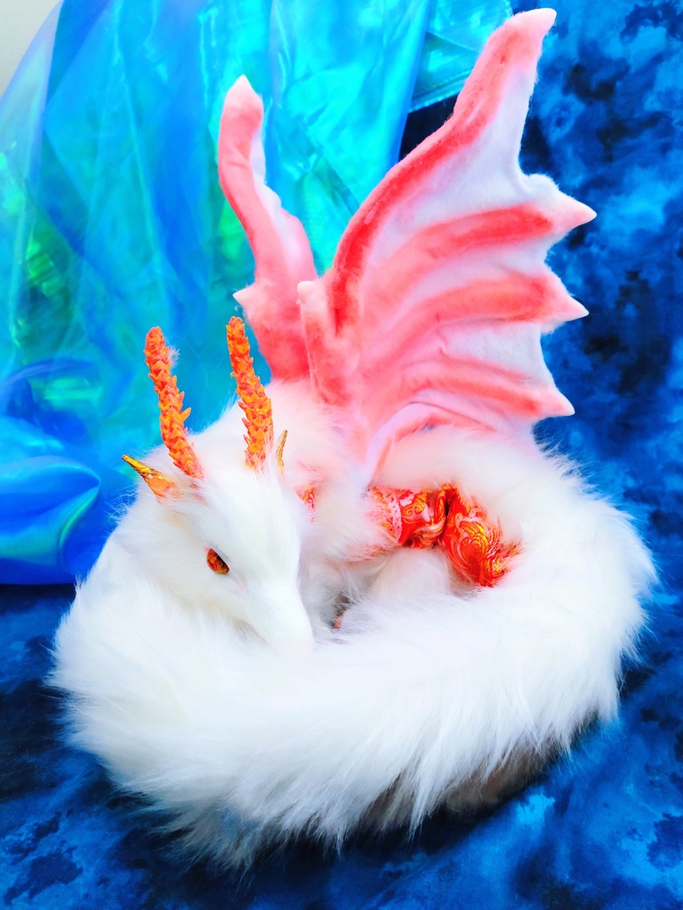 蓄光☆妖精翼龍アートドール ハンドメイドぬいぐるみ ドラゴン 龍神artdoll ArtDoll Fantasy Dragon人形