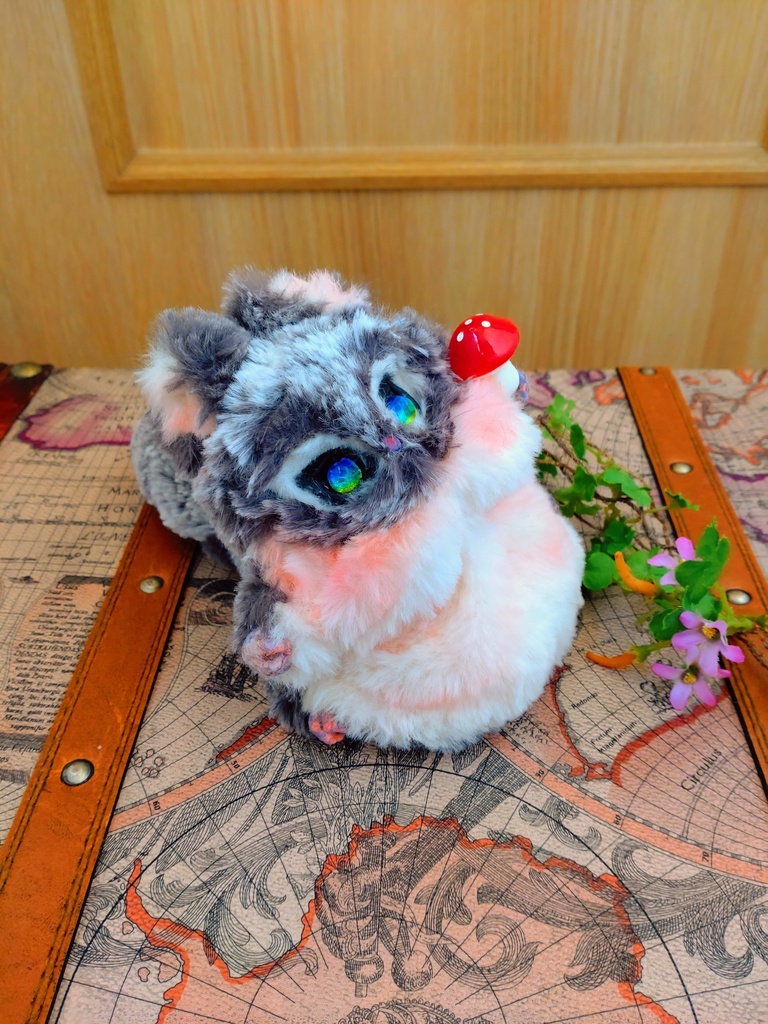 蓄光むっちりむちむち エゾモモンガ ArtDoll artdoll アートドール ぬいぐるみ ハンドメイド人形