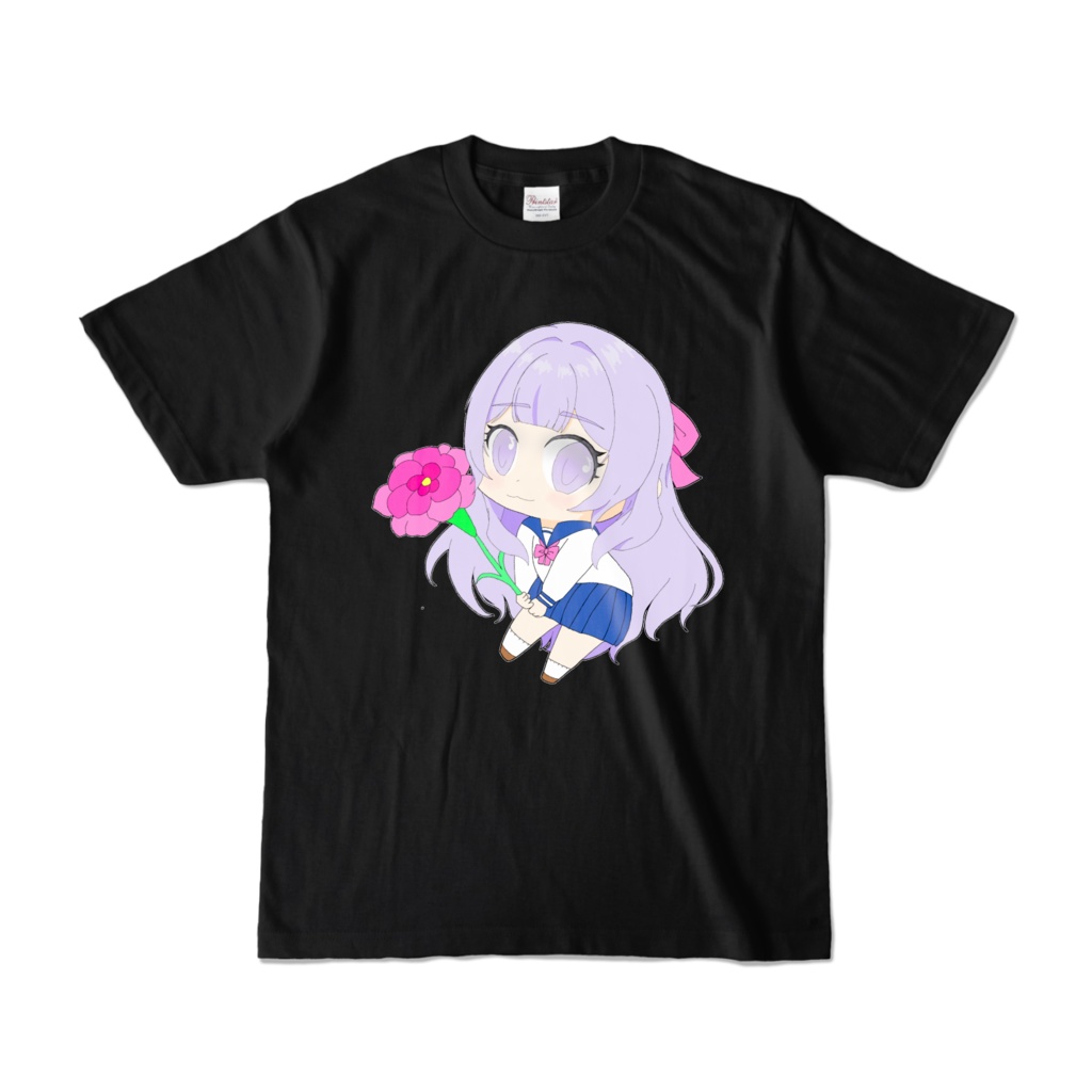 白雪なづなTシャツ(黒XL)