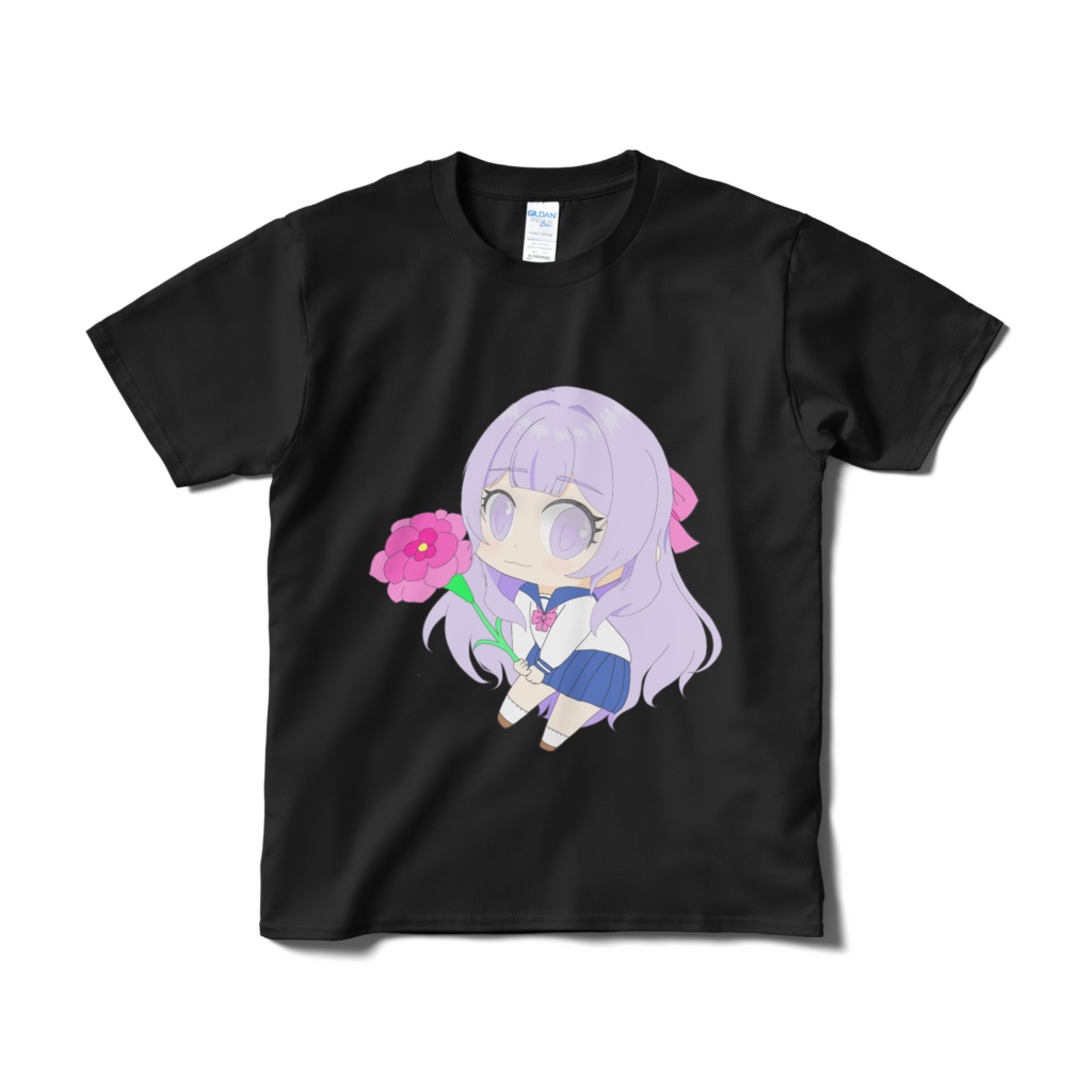 白雪なづなTシャツ(黒)