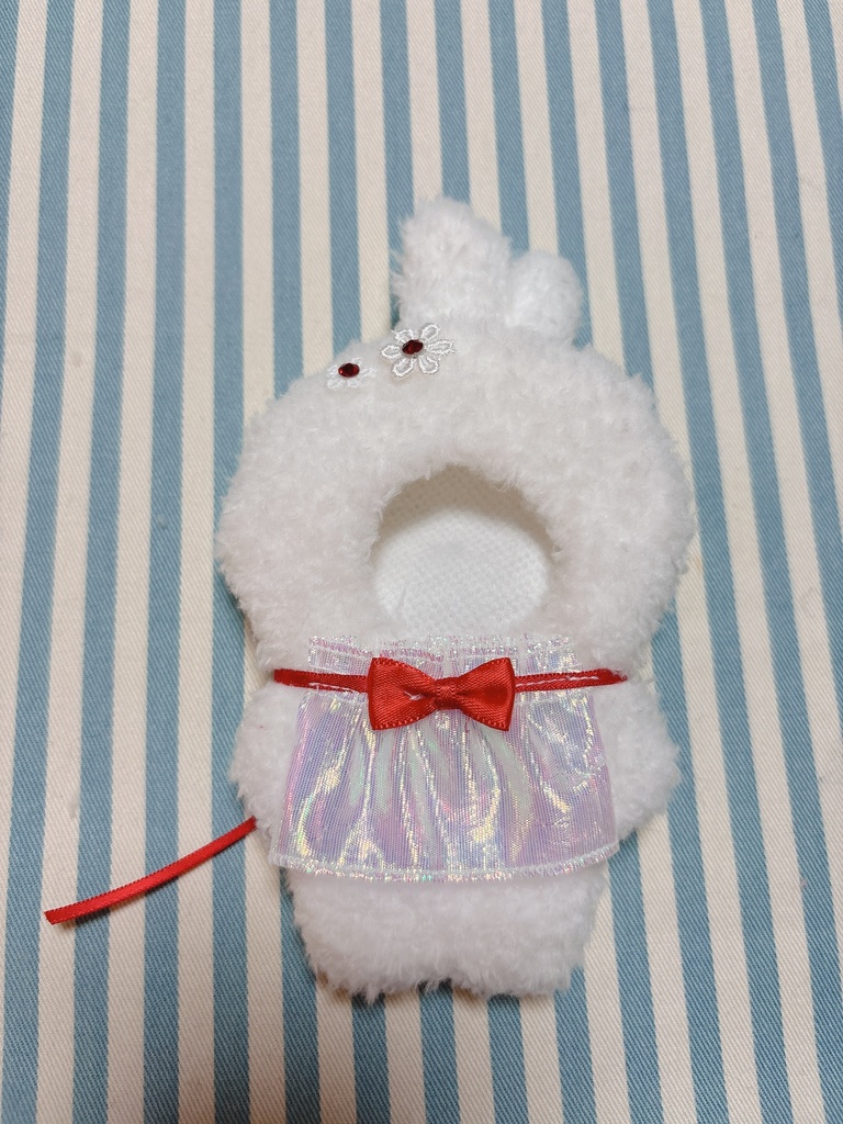 【10センチぬい】ふわふわうさぎの赤ちゃん着ぐるみスタイ付き🐇ほわぬい10センチぬい