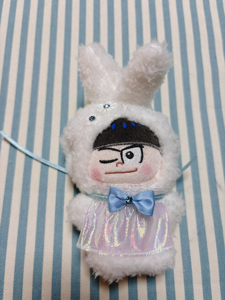 【10センチぬい】ふわふわうさぎの赤ちゃん着ぐるみスタイ付き🐇ほわぬい10センチぬい