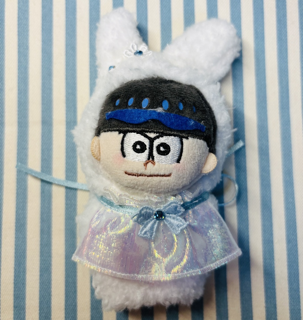 【10センチぬい】ふわふわうさぎの赤ちゃん着ぐるみスタイ付き🐇ほわぬい10センチぬい