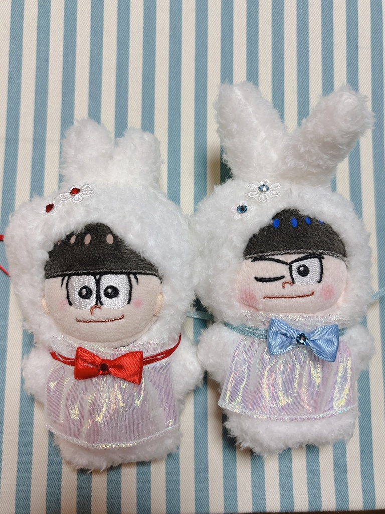 【10センチぬい】ふわふわうさぎの赤ちゃん着ぐるみスタイ付き🐇ほわぬい10センチぬい