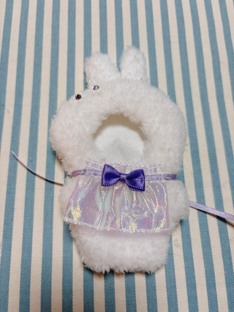 【10センチぬい】ふわふわうさぎの赤ちゃん着ぐるみスタイ付き🐇ほわぬい10センチぬい