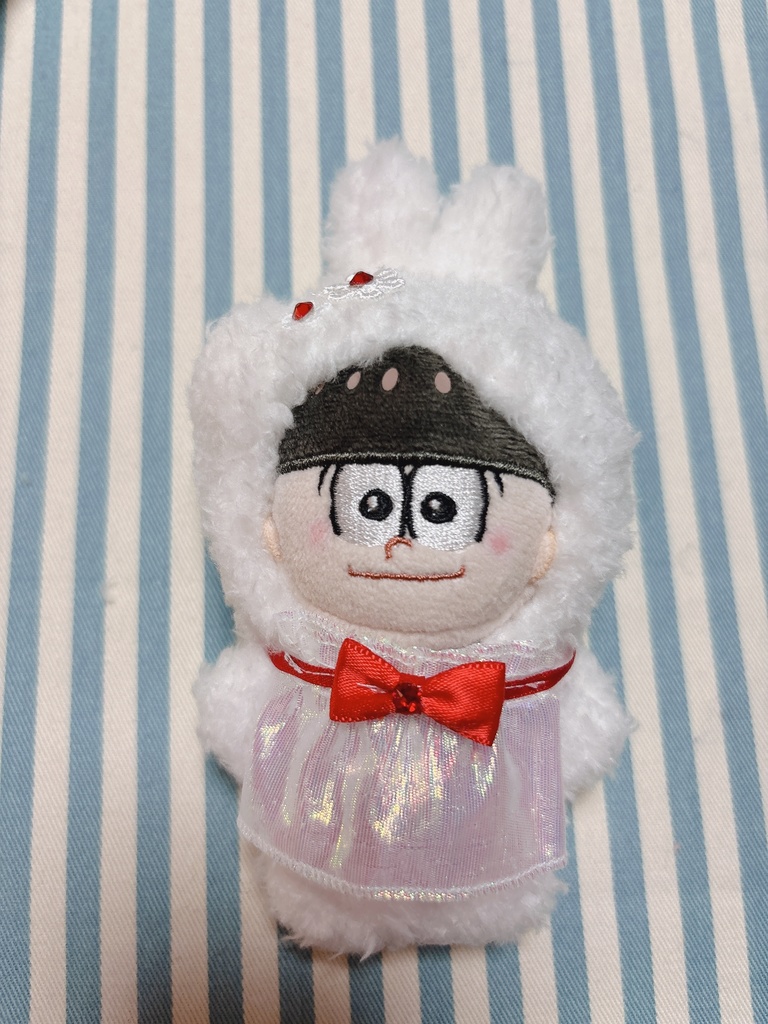 【10センチぬい】ふわふわうさぎの赤ちゃん着ぐるみスタイ付き🐇ほわぬい10センチぬい
