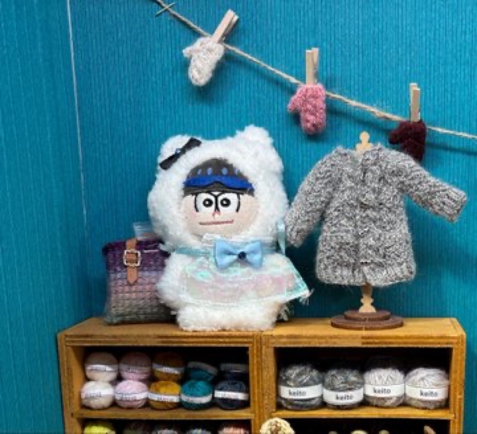 【10センチぬい】ふわふわネコの赤ちゃん着ぐるみスタイ付き🐱ほわぬいねんどろいどゆらふわ10センチ