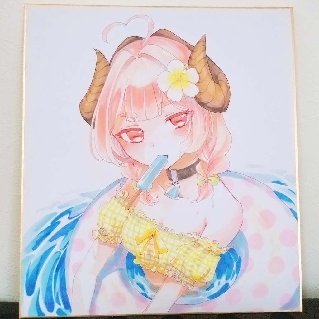 【大サイズ】アナログイラスト色紙