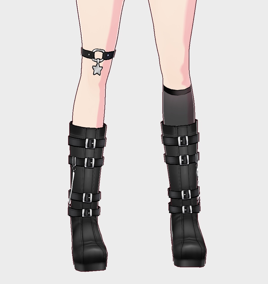 【Vroidオリ衣装vol.2】黒のレザージャケット