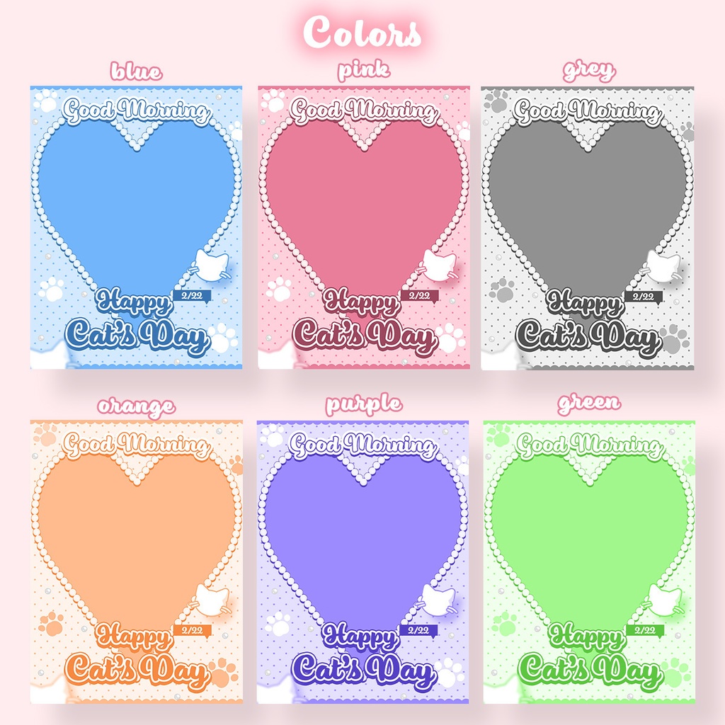 【無料】2/22 猫の日のおはようVtuber素材