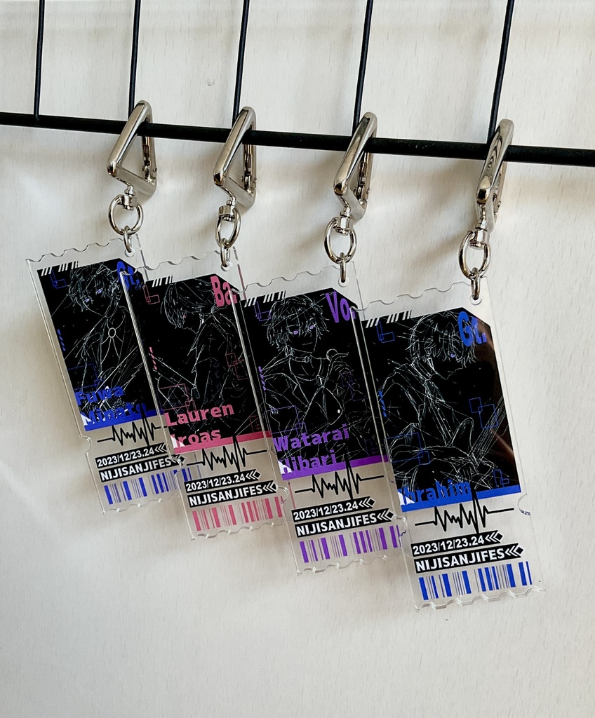 2時だとか ライブチケット風アクリルキーホルダー