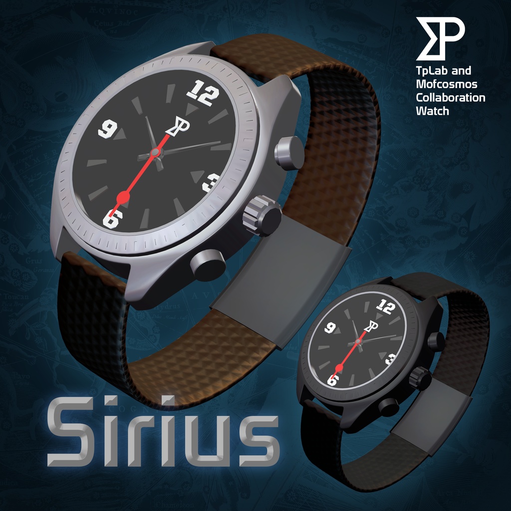 【VRChat対応】OSC Analog Watch [Sirius]