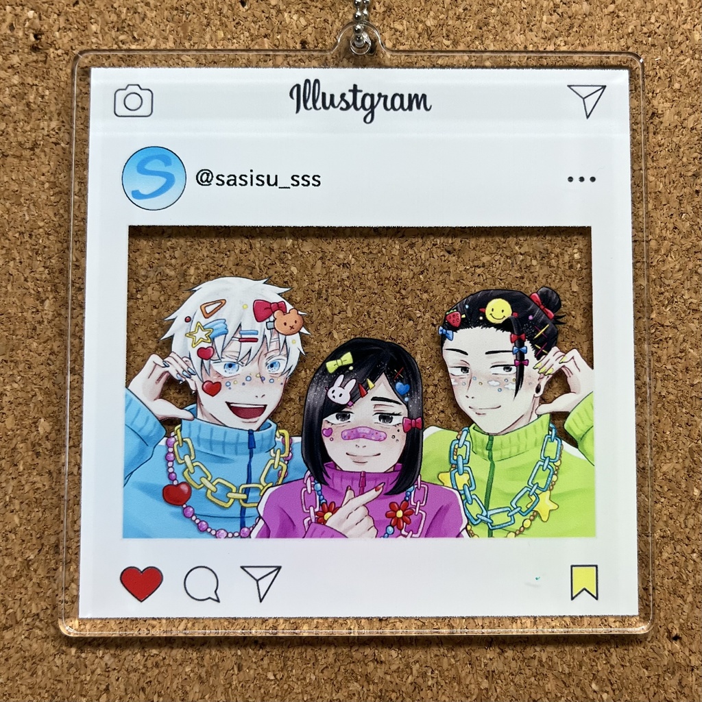 さしすインスタ風アクキー