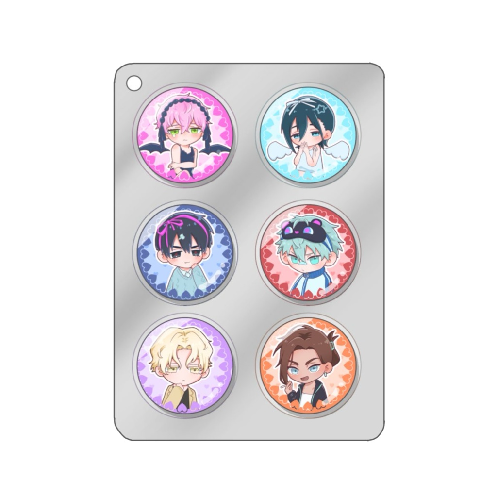 お薬風ミニ缶バッジセット