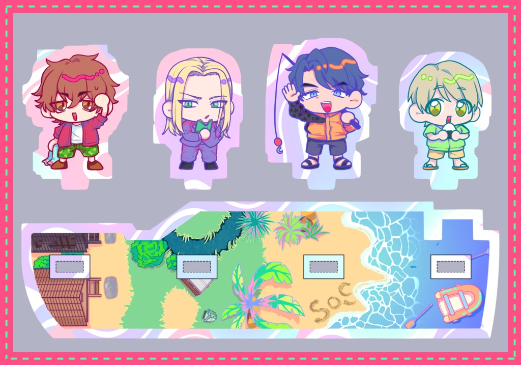 『Paradiseアクスタ(アヅマ・ミツギ・マツダ・タカラ)』