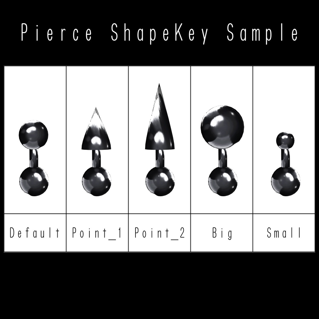 【リップシンク対応】Simple Pierce Vol.1