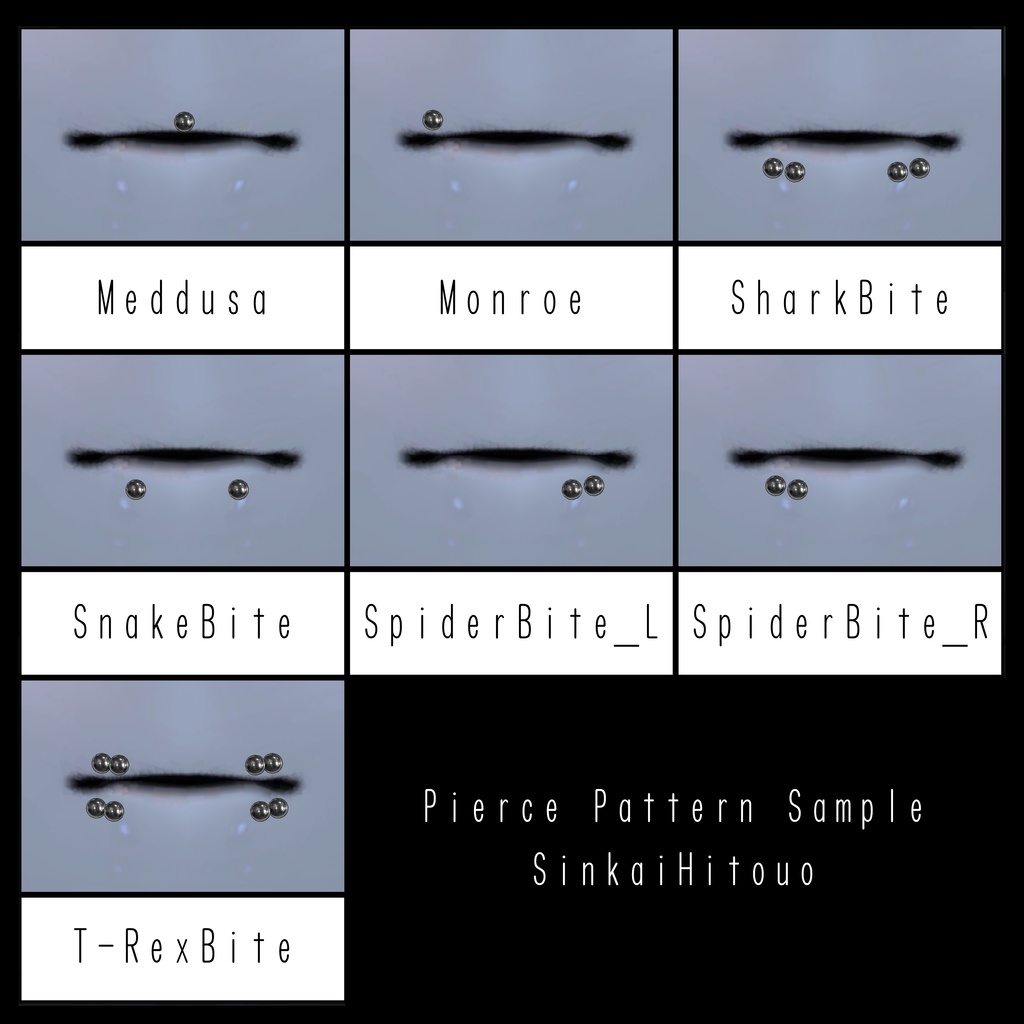 【リップシンク対応】Simple Pierce Vol.1