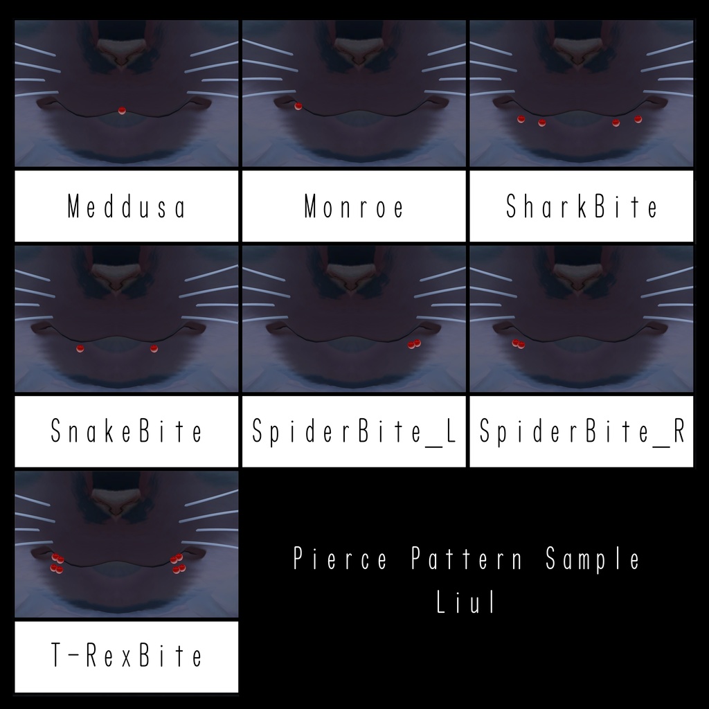 【リップシンク対応】Simple Pierce Vol.1