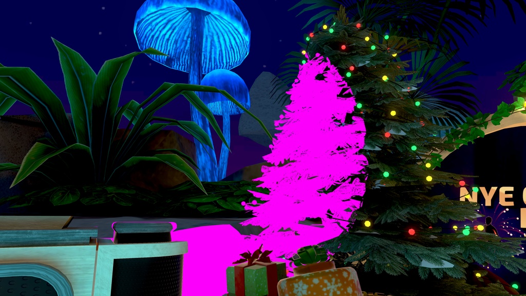 マテリアルエラー空間ギミック