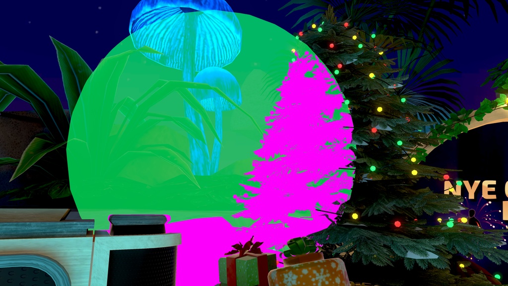 マテリアルエラー空間ギミック